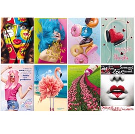 Maxiquaderno a4 20fg+1 - 80g - 1 rigo con margine - serie teen girl 2019 - blasetti