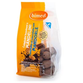 Mandorle al cioccolato - 200 gr - bimed