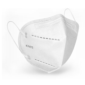 Mascherine bianca ffp2/kn95 pieghevole s/valvola