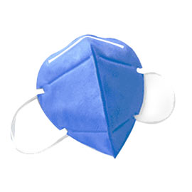 Mascherine blu ffp3 pieghevole s/valvola imb.singolarmente