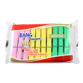 Mollette per la biancheria - colori assortiti - pengo - conf. 10 pezzi