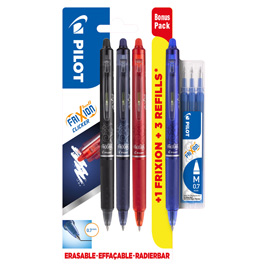 Multipack 3+1 frixion clicker + set 3 refill pilot