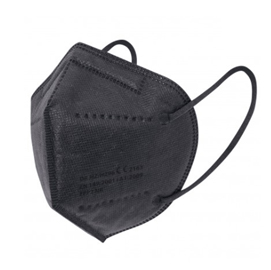 Mascherine nera ffp2/kn95 pieghevole s/valvola imb.singolarmente