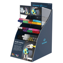 Marcatori paint-it 310 - 2 mm - colori assortiti - schneider - expo 61 pezzi