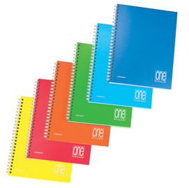 Maxiquaderno one color - spiralato - s/fori - ppl - a4 - 80 gr - 1 rigo - 80+1 fg - blasetti