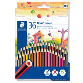 Matite colorate noris colour - in wopex - colori assortiti - staedtler - astuccio 36 pezzi