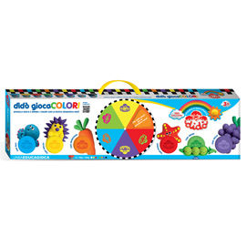 Maxi valigetta giocacolori - 100 gr - dido' - conf. 8 pezzi