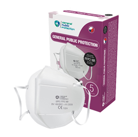 Mascherine bianca ffp2 pieghevole s/valvola imb.singolarmente ce1024