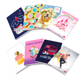 Maxiquaderno assortimento bimba - a4 - 1 rigo - c/margine - 42 fogli - 80 gr - pigna