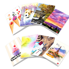 Maxiquaderno assortimento ragazza - a4 - 5 mm - c/margine - 42 fogli - 80 gr - pigna