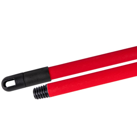 Manico frosted - con vite a filetto universale - 130 cm - rosso - la briantina professional