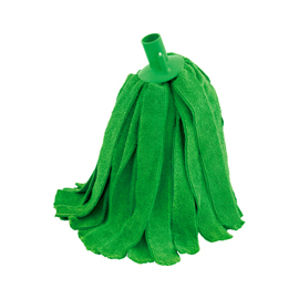 Mop con frange - 180 gr - microfibra - verde - la briantina professional