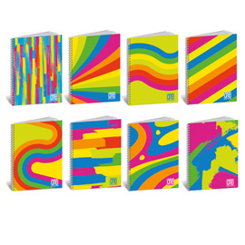 Maxiquaderno one color fantafluo - spiralato - a4 - 5 mm - 80 gr - bm