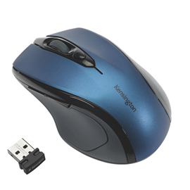 Mouse wireless pro fit - di medie dimensioni - blu zaffiro - kensington