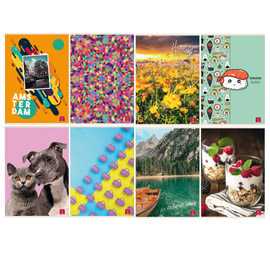 Maxiquaderno assortimento ragazza - a4 - 1 rigo - c/margine - 42 fogli - 80 gr - pigna