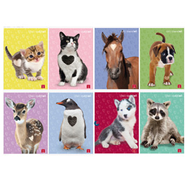 Maxiquaderno dolci cuccioli - a4 - 1 rigo - 42 fogli - 80 gr - pigna