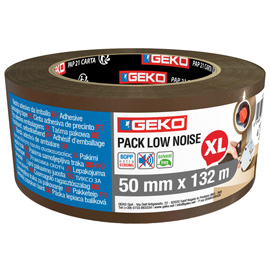 Nastro adesivo - 5 cm x 132 m - ppl - silenzioso - avana - geko