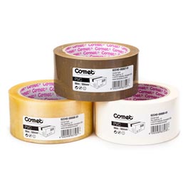 Nastro adesivo - pvc - 50 mm x 66 mt - trasparente - comet