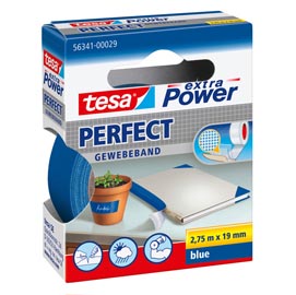 Nastro adesivo telato xp perfect - 19 mm x 2,7 m - blu -tesa®