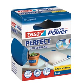 Nastro adesivo telato xp perfect - 38 mm x 2,7 m - blu -tesa®