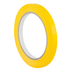 Nastro adesivo pvc 350 - 9 mm - giallo - eurocel - rotolo da 66 mt