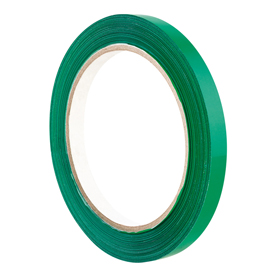 Nastro adesivo pvc 350 - 9 mm - verde - eurocel - rotolo da 66 mt