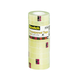 Nastro adesivo scotch® 550 - 19 mm x 33 mt - trasparente - scotch® -  torre 8 rotoli