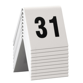 Numeri per tavoli - set da 31 a 40 - securit