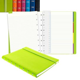 Notebook - similpelle - fucsia - a5 - a righe - 56 pagine - filofax