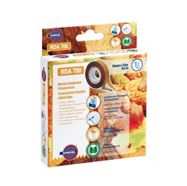 Nastro biadesivo 700rda - 19 mm x 33 mt - trasparente - eurocel