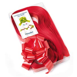 Nastri strip 6800 - in polipropilene - rosso 07 - per fiocco autocomponibile - 31mm - diametro 13cm - brizzolari