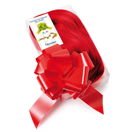 Nastri strip 6800 - in polipropilene - rosso 07 - per fiocco autocomponibile - 50mm - diametro 20cm - brizzolari