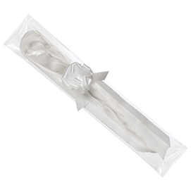 Nastri strip 6800 - in polipropilene - bianco 01 - per fiocco autocomponibile - 50mm - diametro 20cm - brizzolari