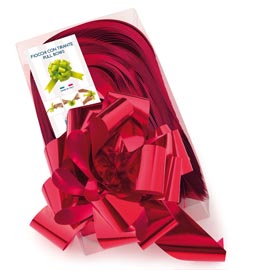 Nastro strip 6870 - metal - rosso 07 - per fiocco autocomponibile - 50mm - diametro 20cm - brizzolari