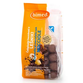 Nocciole ricoperte cioccolato - 200 gr - bimed