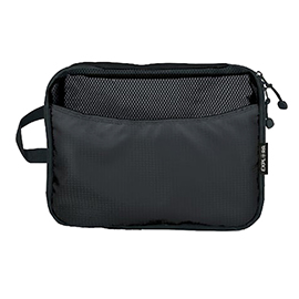 Organizer da viaggio explora - tessuto - nero - lebez - set 3 pezzi