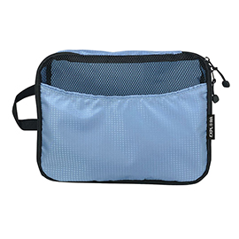 Organizer da viaggio explora - tessuto - azzurro - lebez - set 3 pezzi