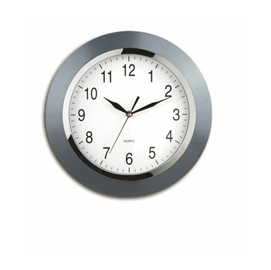 Orologio da parete style - diametro 33,5 cm - grigio - methodo