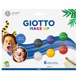 Ombretti make up colori classici - cremosi - giotto - conf. 6 colori