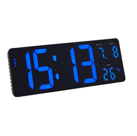 Orologio a led hordgtl - 37,5 x 13,5 cm alba