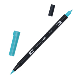 Pennarello dual brush 452 - process blue - tombow