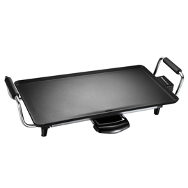 Piastra antiaderente atena - 43 x 23 cm - 2000 w - nero - melchioni