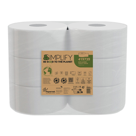 Pacco 557 strappi carta igienica minijumbo goffratura mini simplify papernet