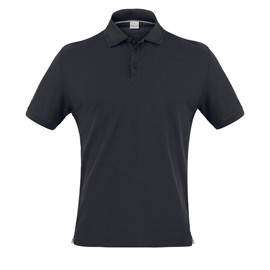 Polo uomo jeff - taglia xxl - poliammide - nero - giblor's