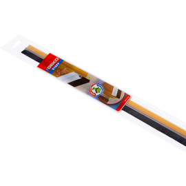 Paraspifferi per porte in pvc rigido trasparente 100cm staff geko