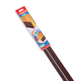 Paraspifferi per porte in pvc flessibile con feltro marrone 100cm door geko