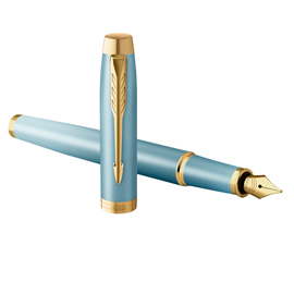 Penna stilografica im monochrome rituals green - punta m - verde - parker