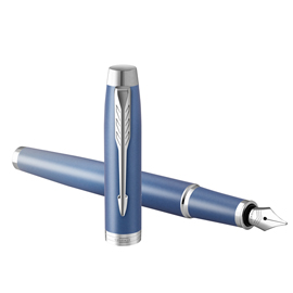 Penna stilografica im monochrome rituals blue - punta m - blu - parker
