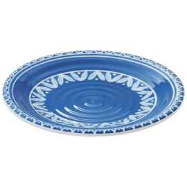 Piatto piano linea itaca - diametro 26,5 x 2 cm - melamina - leone