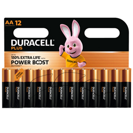 Pila stilo aa plus powerboost - mn1500 - duracell - blister 12 pezzi